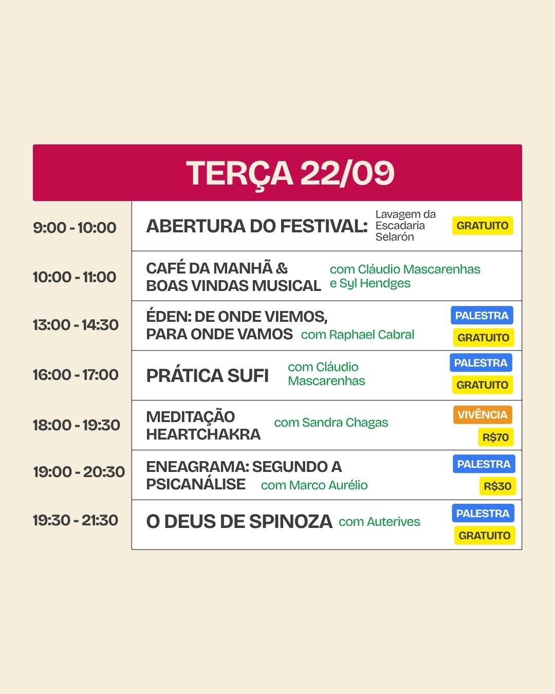 Programação Imortal Urbano